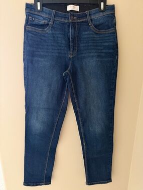 High Rise Curve Appeal Skinny Jeans in Dark Blue